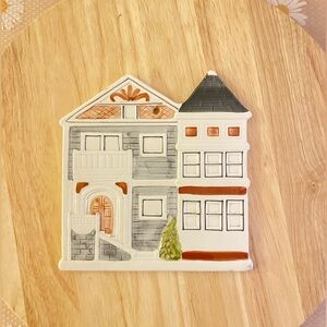 Otagiri Ceramic Row House Trivet Wall Plate Hanging Tile San Francisco